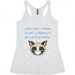 Ladies Slim Fit Super Soft Racerback Triblend Tank