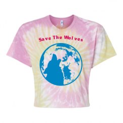 Women's Tie Dye Crop Top Tee