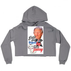 Ladies Relaxed Fit Cropped Fleece Hoodie