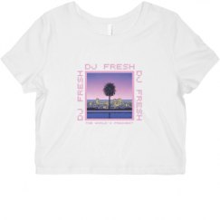 Ladies Slim Fit Crop Top Tee