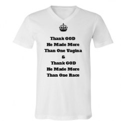 Unisex V-Neck Jersey Tee