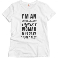 Woman Says Fuck Alot