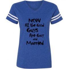 Ladies Relaxed Fit Vintage Sports Tee