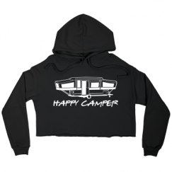 Ladies Relaxed Fit Cropped Fleece Hoodie