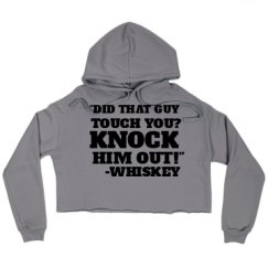 Ladies Relaxed Fit Cropped Fleece Hoodie