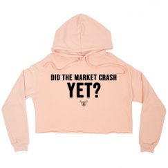 Ladies Relaxed Fit Cropped Fleece Hoodie