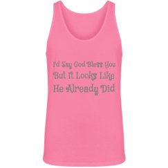 Unisex Jersey Neon Tank Top