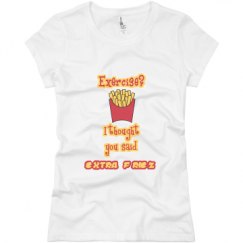 Ladies Slim Fit Basic Promo Jersey Tee