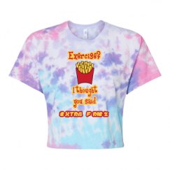 Women's Tie Dye Crop Top Tee