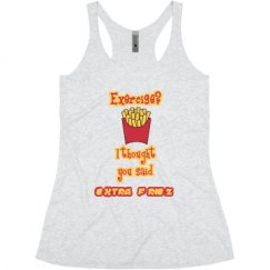 Ladies Slim Fit Super Soft Racerback Triblend Tank