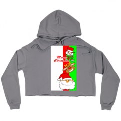 Ladies Relaxed Fit Cropped Fleece Hoodie