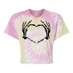 Women's Tie Dye Crop Top Tee