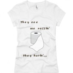 Ladies Slim Fit Basic Promo Jersey Tee