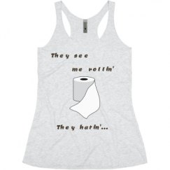 Ladies Slim Fit Super Soft Racerback Triblend Tank