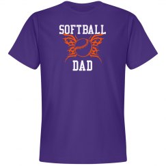 Purple Softball Dad Tshirt