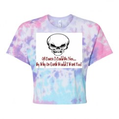 Women's Tie Dye Crop Top Tee
