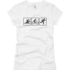 Ladies Slim Fit Basic Promo Jersey Tee