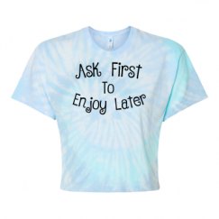 Women's Tie Dye Crop Top Tee