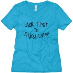 Ladies Relaxed Fit V-Neck Tee