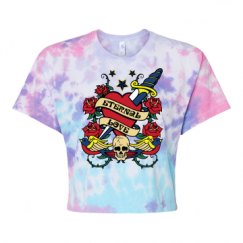 Women's Tie Dye Crop Top Tee