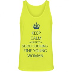 Unisex Jersey Neon Tank Top