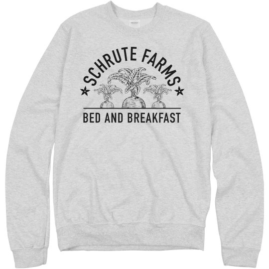 schrute farms bed and breakfast sweater