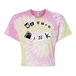 Women's Tie Dye Crop Top Tee