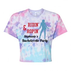 Women's Tie Dye Crop Top Tee