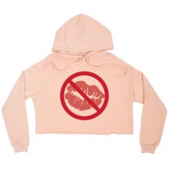 Ladies Relaxed Fit Cropped Fleece Hoodie