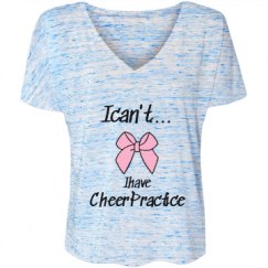 Ladies Flowy Slouchy V-Neck Tee