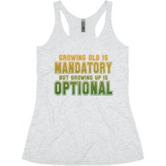 Ladies Slim Fit Super Soft Racerback Triblend Tank