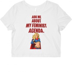 Feminist Agenda Cropped Tee