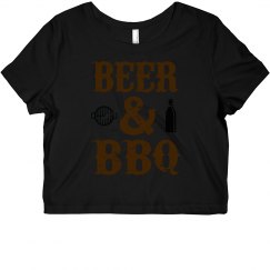 Beer & BBQ Cropped Tee