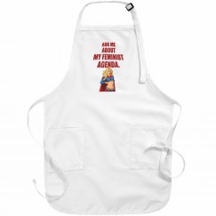 Feminist Agenda White Apron