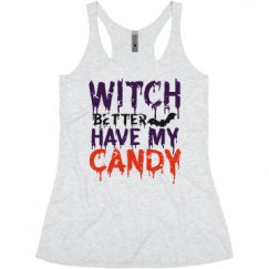 Ladies Slim Fit Super Soft Racerback Triblend Tank