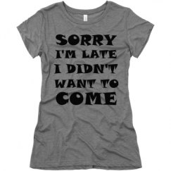 Ladies Slim Fit Super Soft Triblend Tee