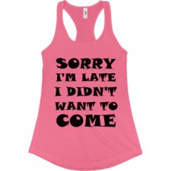 Ladies Slim Fit Racerback Tank Top
