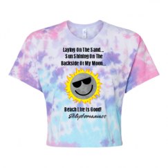 Women's Tie Dye Crop Top Tee