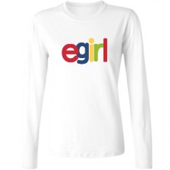 Ladies Relaxed Fit Basic Long Sleeve Tee
