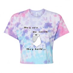 Women's Tie Dye Crop Top Tee