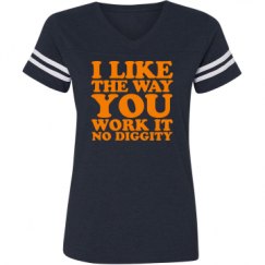 Ladies Relaxed Fit Vintage Sports Tee