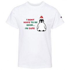 Youth Champion Short Sleeve Tagless Tee