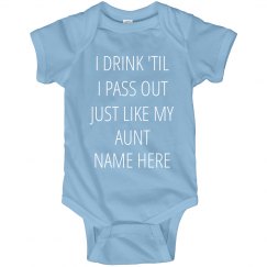 Funny Baby Gift From Aunt Name
