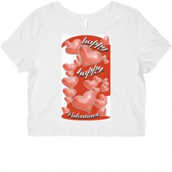 Ladies Slim Fit Crop Top Tee