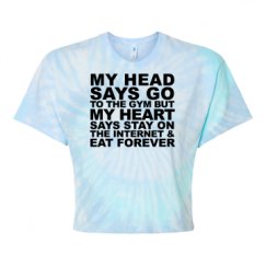 Women's Tie Dye Crop Top Tee