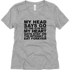 Ladies Relaxed Fit V-Neck Tee