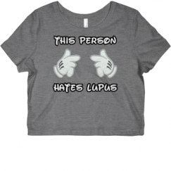 Ladies Slim Fit Crop Top Tee