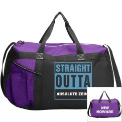 STRAIGHT OUTTA ABSOLUTE ZERO SPORT DUFFEL BAG