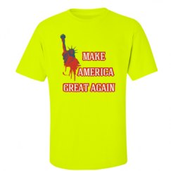 Unisex Ultra Cotton Safety Neon Crewneck Tee