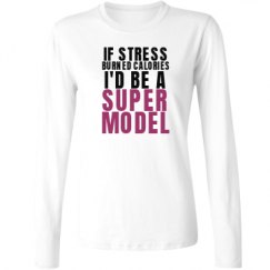 Ladies Relaxed Fit Basic Long Sleeve Tee
